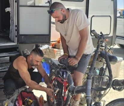 Care for your e bike after burning man