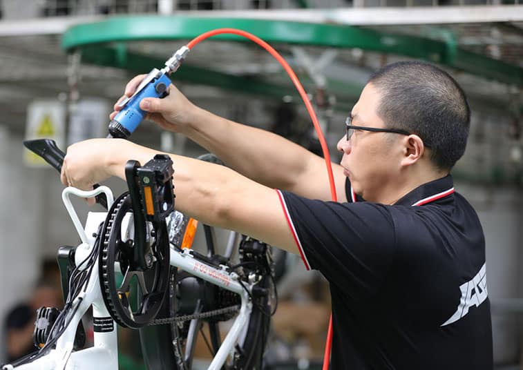 Folding e-bike charger